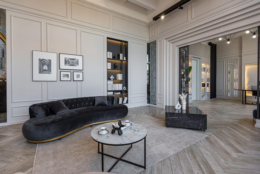 Elegant living room by the best interior designers in Kerala